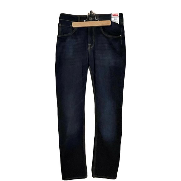 NWT wrangler mens 29x32 dark wash straight jeans